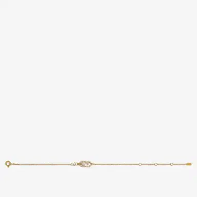 Fendi Fine bracelet with O'Lock motif and small snap hook | Thumbnail 1 Fendi Fine bracelet with O'Lock motif and small snap hook | Thumbnail 1