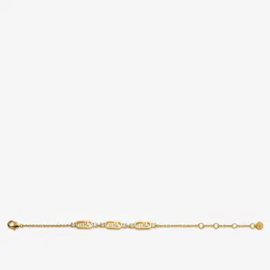 Fendi Slender bracelet decorated with three O'Lock motifs | Thumbnail 2