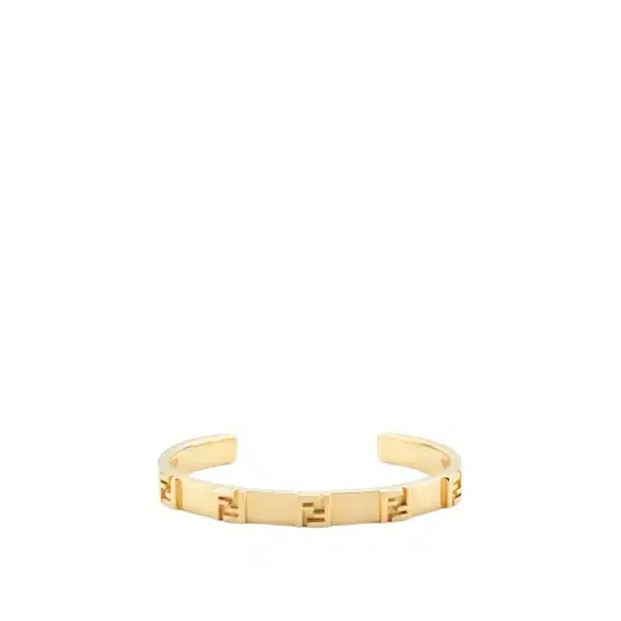 Rigid bracelet with embossed FF motif