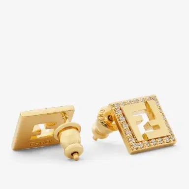 Fendi FF motif shaped stud earrings | Thumbnail 2 Fendi FF motif shaped stud earrings | Thumbnail 2