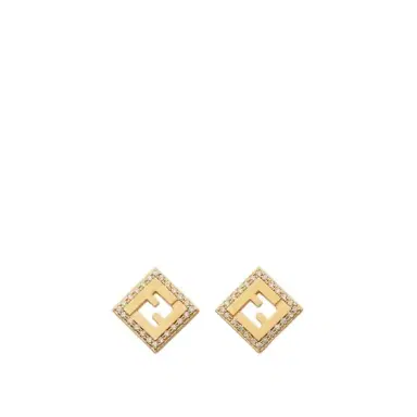 Fendi FF motif shaped stud earrings | Thumbnail 1 Fendi FF motif shaped stud earrings | Thumbnail 1