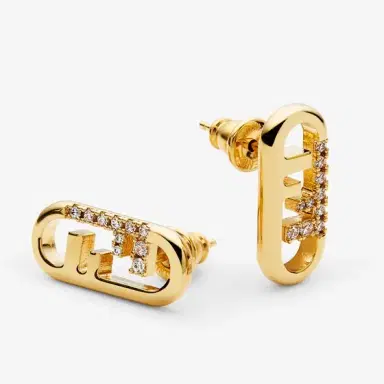 Fendi Earrings with O'Lock motif | Thumbnail 2 Fendi Earrings with O'Lock motif | Thumbnail 2