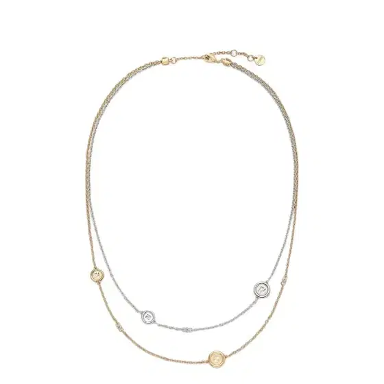 Fendi Double chain necklace with the EverRound logo
