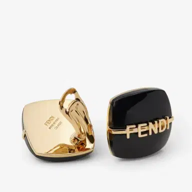 Fendi Linear and elegant stud earrings embellished | Thumbnail 2