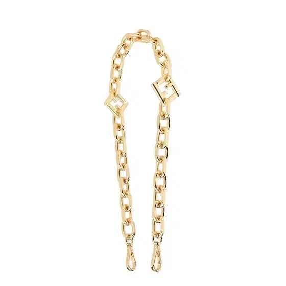 Fendi Chain mesh shoulder strap with FF Diamonds motif and double