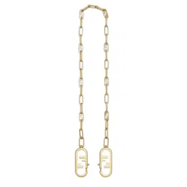 Fendi Chain mesh shoulder strap with double O'Lock clip | Thumbnail 1 Fendi Chain mesh shoulder strap with double O'Lock clip | Thumbnail 1