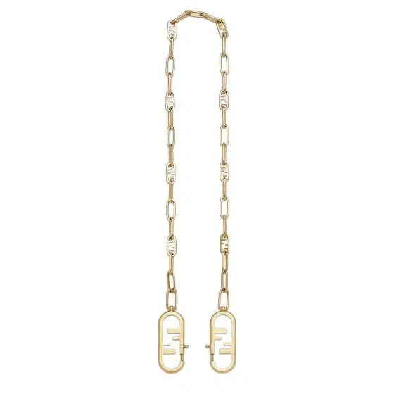Fendi Chain mesh shoulder strap with double O'Lock clip