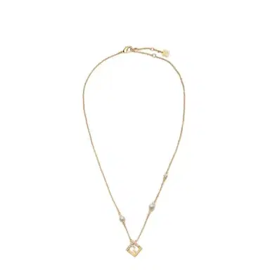 Fendi Fine chain necklace with FF pendant | Thumbnail 1