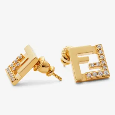 Fendi FF motif shaped stud earrings | Thumbnail 2