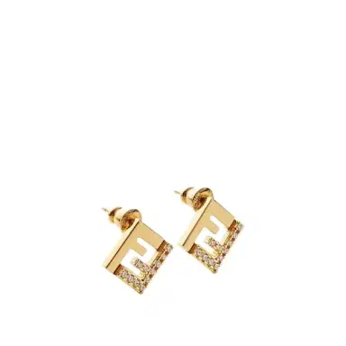 Fendi FF motif shaped stud earrings | Thumbnail 1