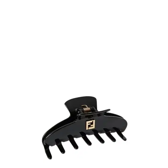 Hair clip made of black acetate