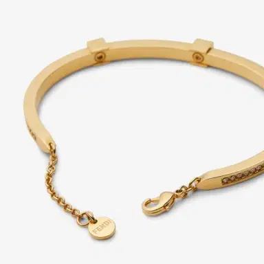 Fendi Slender, rigid bracelet with FF logo detail | Thumbnail 3 Fendi Slender, rigid bracelet with FF logo detail | Thumbnail 3