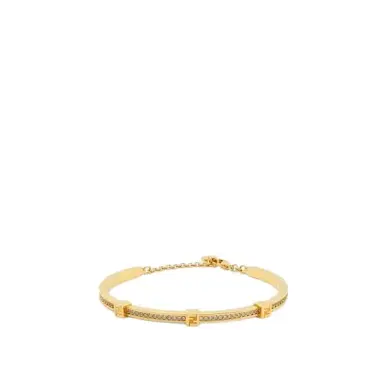 Fendi Slender, rigid bracelet with FF logo detail | Thumbnail 1 Fendi Slender, rigid bracelet with FF logo detail | Thumbnail 1