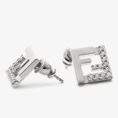 Fendi FF motif shaped stud earrings | Thumbnail 2
