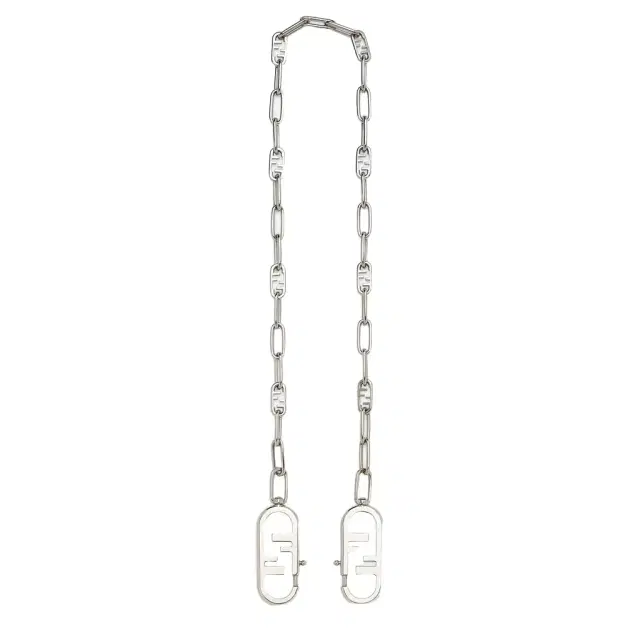 Chain mesh shoulder strap with double O'Lock clip