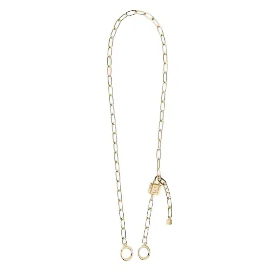 Fendi Chain shoulder strap with double snap hook, to use