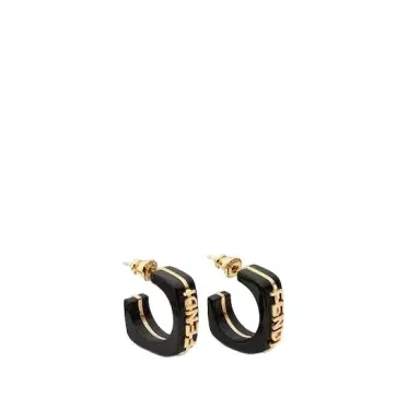 Fendi Linear and elegant hoop earrings embellished | Thumbnail 1