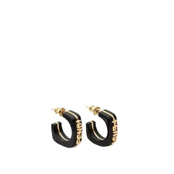 Linear and elegant hoop earrings embellished Linear and elegant hoop earrings embellished