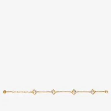 Fendi Bracelet with thin chain and cut-out FF motif | Thumbnail 2 Fendi Bracelet with thin chain and cut-out FF motif | Thumbnail 2