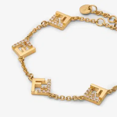 Fendi Bracelet with thin chain and cut-out FF motif | Thumbnail 3 Fendi Bracelet with thin chain and cut-out FF motif | Thumbnail 3