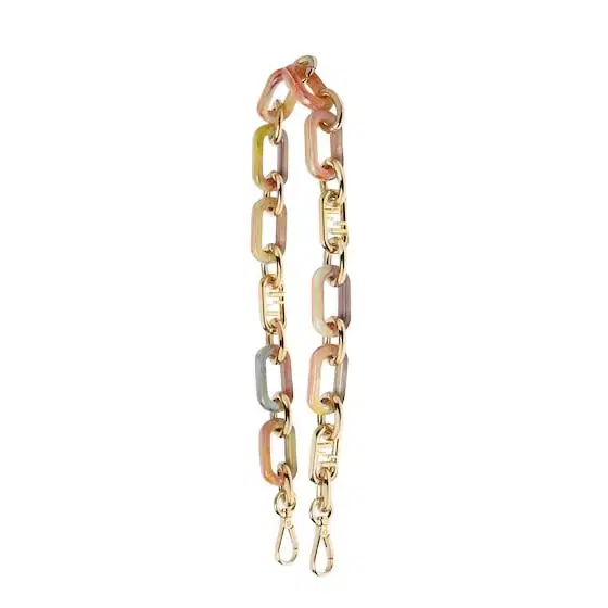 Fendi Long chain shoulder strap with double snap hook, to use