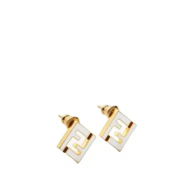 Fendi FF motif shaped stud earrings | Thumbnail 1