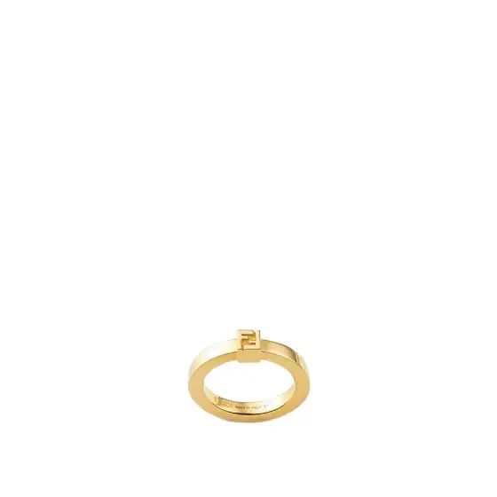 Fendi Slender ring with FF logo detail