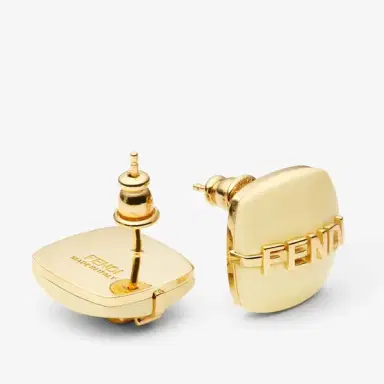 Fendi Linear and elegant stud earrings embellished | Thumbnail 2