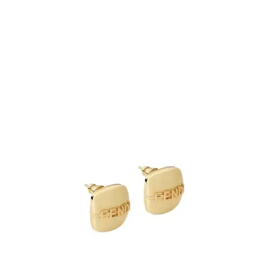 Linear and elegant stud earrings embellished
