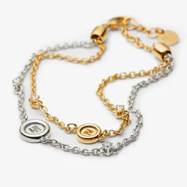 Fendi Double chain bracelet with EverRound logos | Thumbnail 3