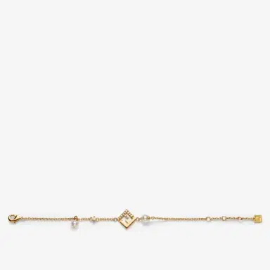 Fendi Fine chain bracelet with central FF logo detail | Thumbnail 2 Fendi Fine chain bracelet with central FF logo detail | Thumbnail 2