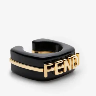Fendi Single earcuff with a linear, elegant design, embellished | Thumbnail 2 Fendi Single earcuff with a linear, elegant design, embellished | Thumbnail 2
