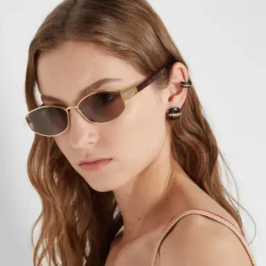Fendi Single earcuff with a linear, elegant design, embellished | Thumbnail 3 Fendi Single earcuff with a linear, elegant design, embellished | Thumbnail 3