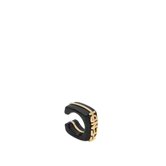 Fendi Single earcuff with a linear, elegant design, embellished