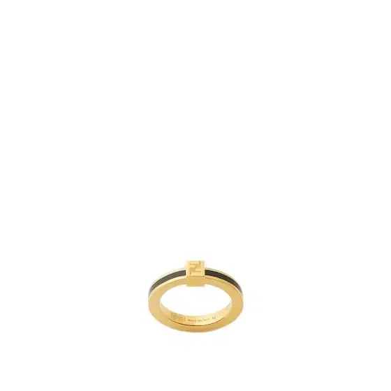 Fendi Slender ring with FF logo detail