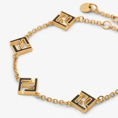 Fendi Bracelet with thin chain and cut-out FF motif | Thumbnail 3 Fendi Bracelet with thin chain and cut-out FF motif | Thumbnail 3