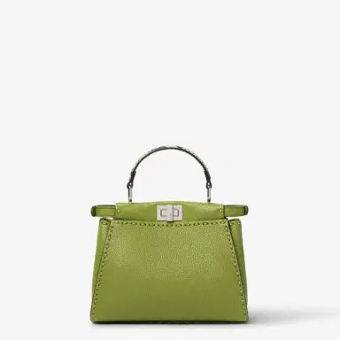 Fendi Small, iconic Peekaboo bag made with 220 hand-sewn, macro | Thumbnail 3
