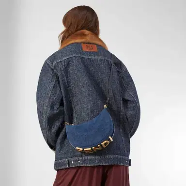 Fendi Mini Fendigraphy hobo bag with a contemporary look and bold | Thumbnail 2 Fendi Mini Fendigraphy hobo bag with a contemporary look and bold | Thumbnail 2