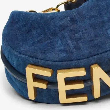 Fendi Mini Fendigraphy hobo bag with a contemporary look and bold | Thumbnail 5 Fendi Mini Fendigraphy hobo bag with a contemporary look and bold | Thumbnail 5