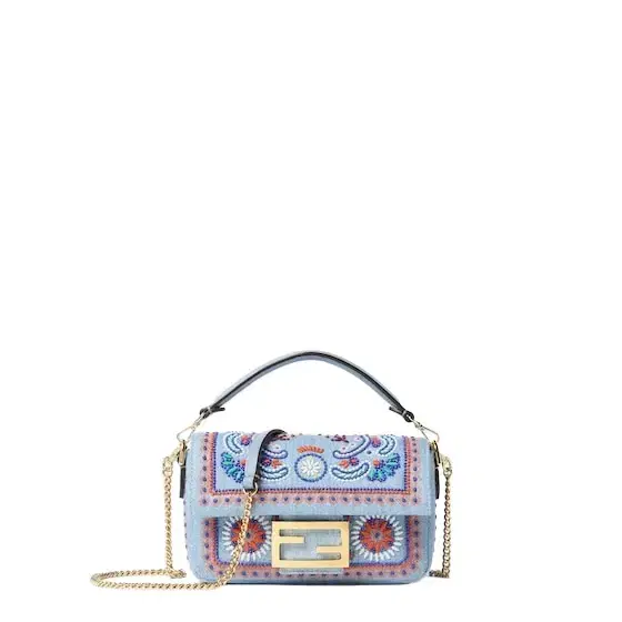 Iconic mini Baguette® bag made of organic cotton denim in