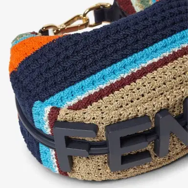 Fendi Mini Fendigraphy hobo bag with a contemporary look and bold | Thumbnail 5 Fendi Mini Fendigraphy hobo bag with a contemporary look and bold | Thumbnail 5