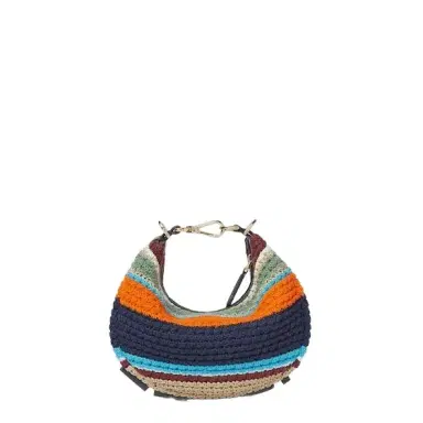 Fendi Mini Fendigraphy hobo bag with a contemporary look and bold | Thumbnail 1 Fendi Mini Fendigraphy hobo bag with a contemporary look and bold | Thumbnail 1