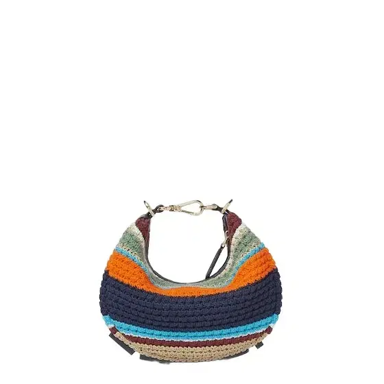 Mini Fendigraphy hobo bag with a contemporary look and bold