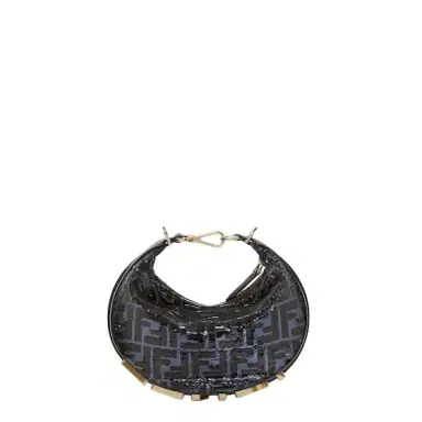 Fendi Mini Fendigraphy hobo bag with a contemporary look and bold | Thumbnail 1