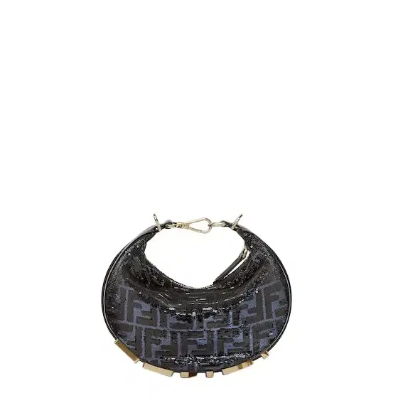 Mini Fendigraphy hobo bag with a contemporary look and bold