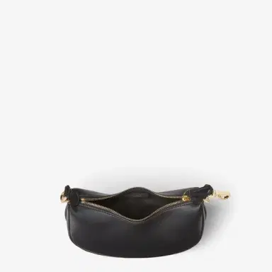 Fendi Mini hobo bag made of soft black leather, embellished | Thumbnail 3 Fendi Mini hobo bag made of soft black leather, embellished | Thumbnail 3