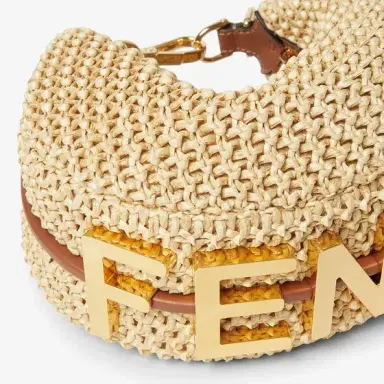 Fendi Mini Fendigraphy hobo bag with a contemporary look and bold | Thumbnail 4