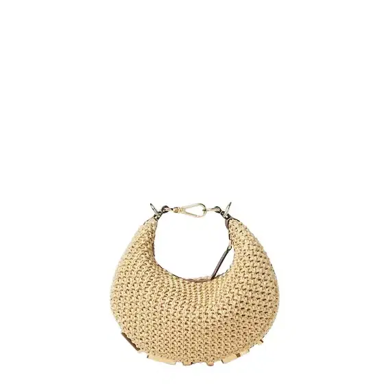 Mini Fendigraphy hobo bag with a contemporary look and bold