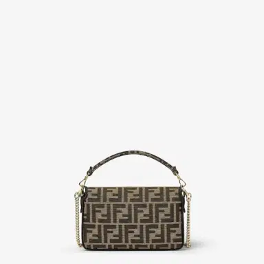 Fendi Iconic small Baguette® bag made of jacquard fabric with | Thumbnail 5