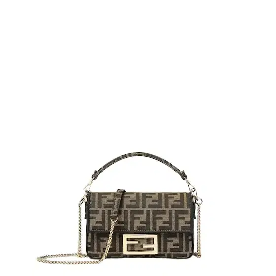 Iconic small Baguette® bag made of jacquard fabric with